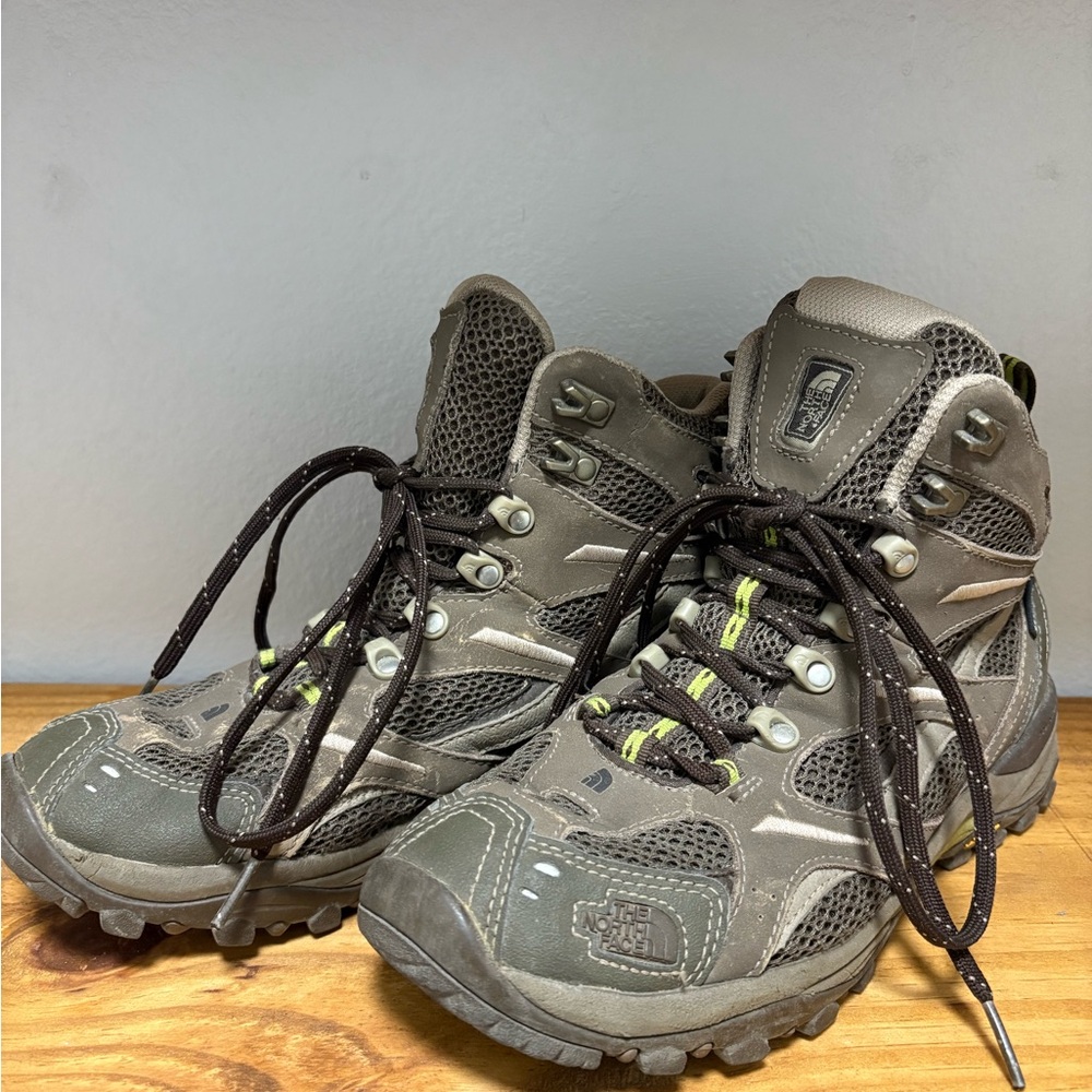 The North Face Hiking Boots - Gray and Green